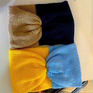 Large knit earwarmers for adults